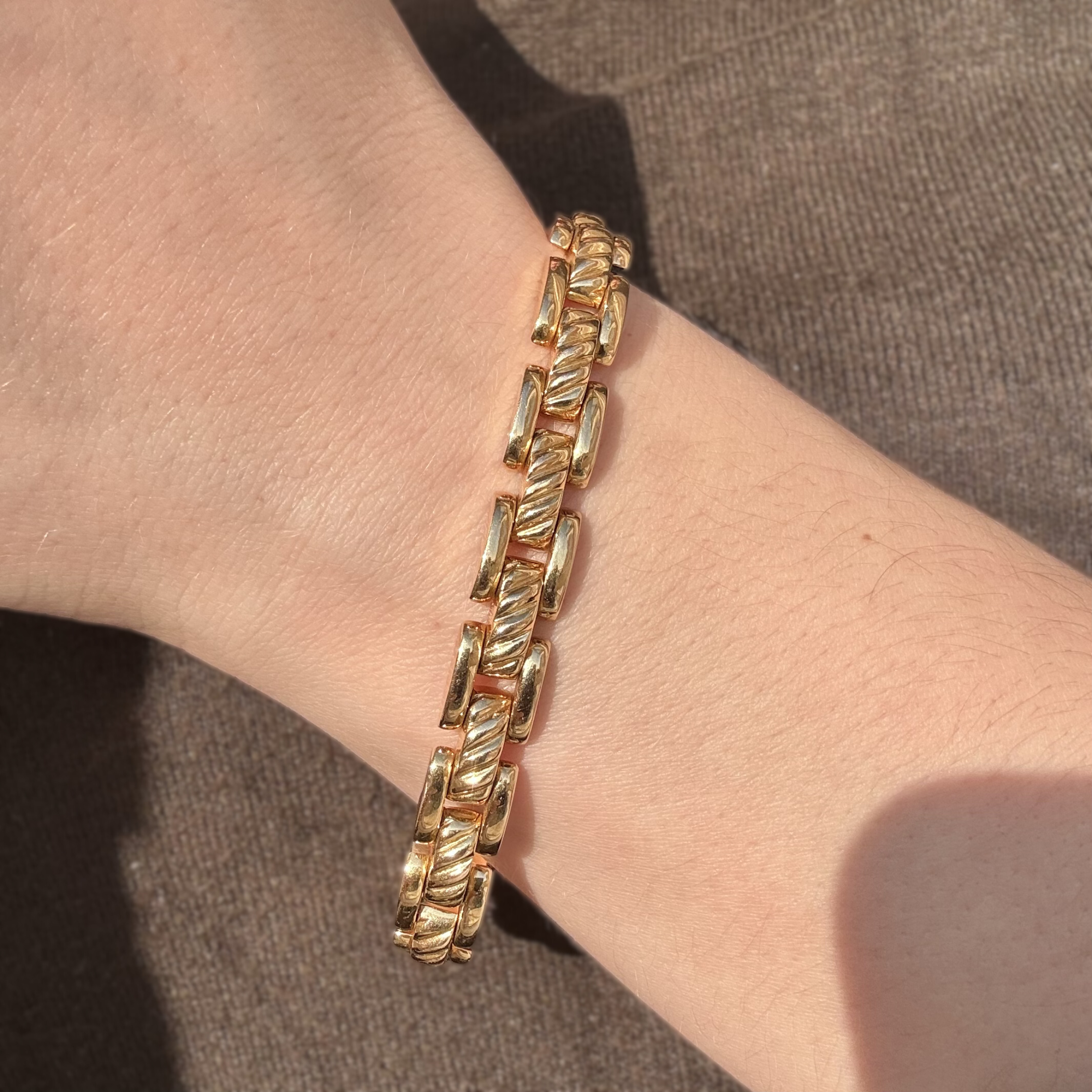 Vintage Fancy Link Bracelet - Image 2