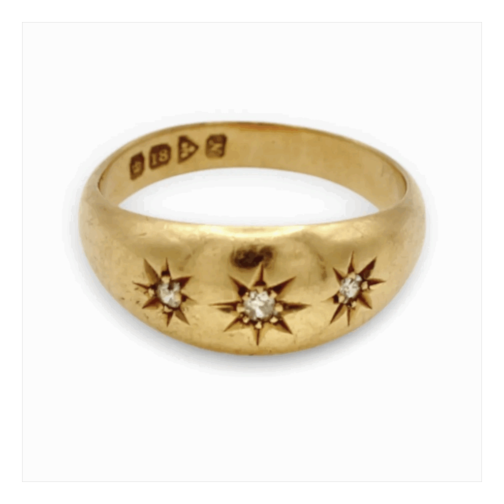 Antique Edwardian Diamond Gypsy Ring