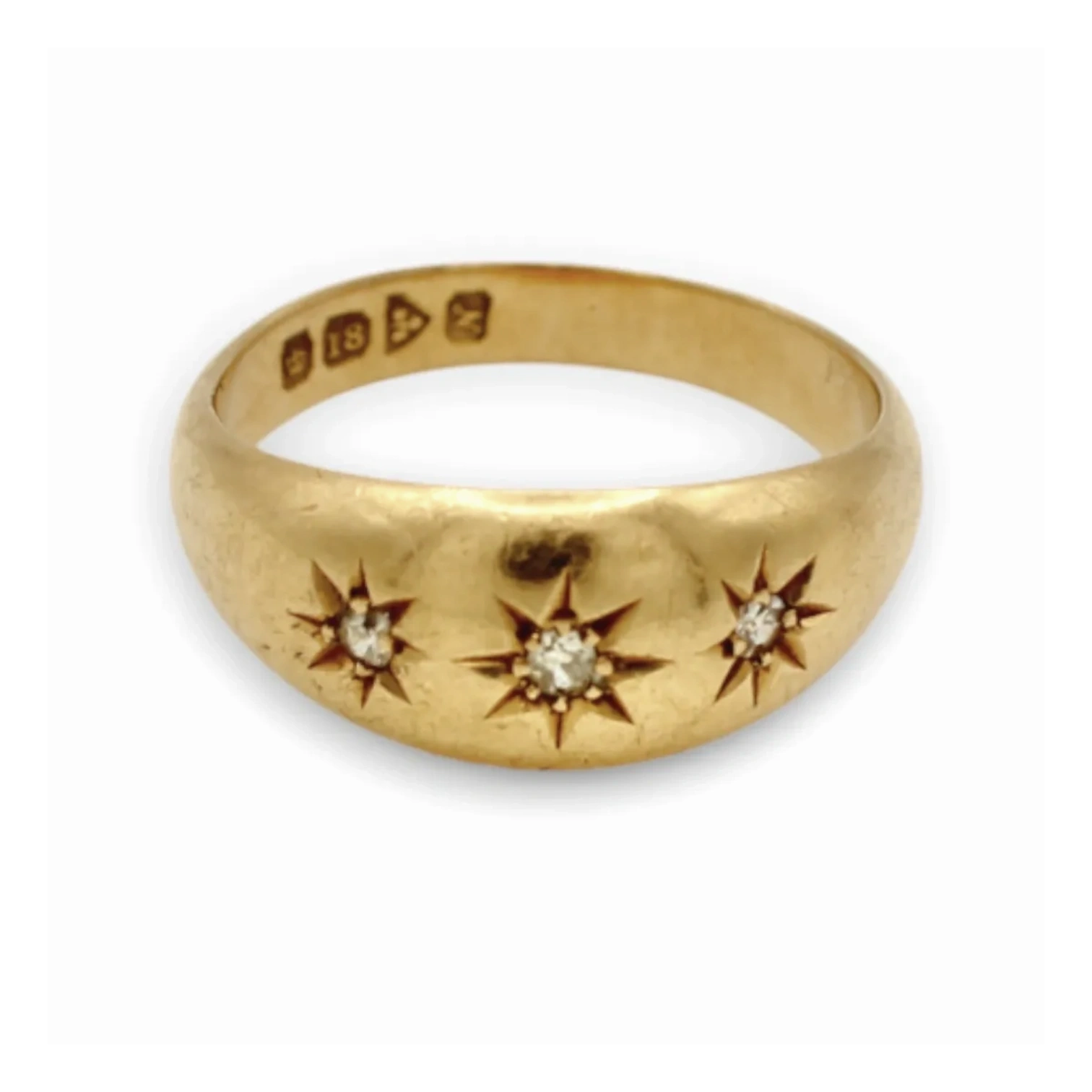 Antique Edwardian Diamond Gypsy Ring