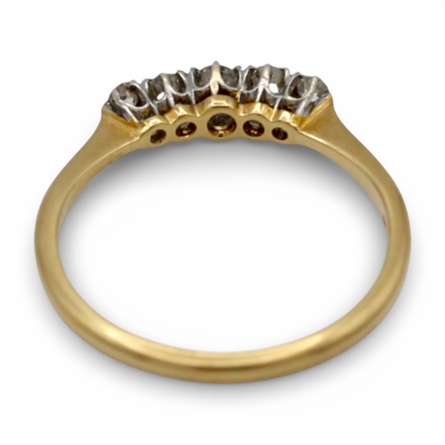 Vintage Diamond Five Stone Ring - Image 3