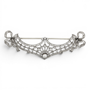 Edwardian Diamond Garland Brooch