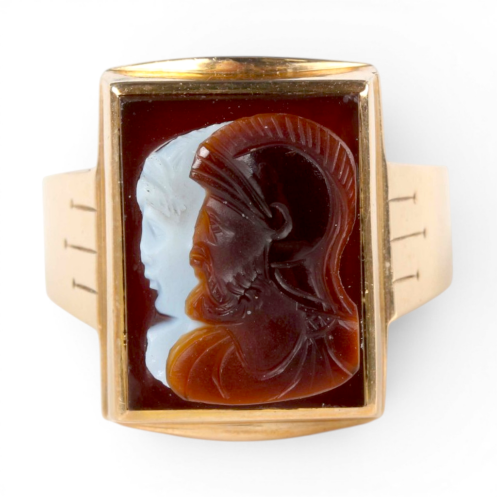 Ancient Roman Double Cameo Ring