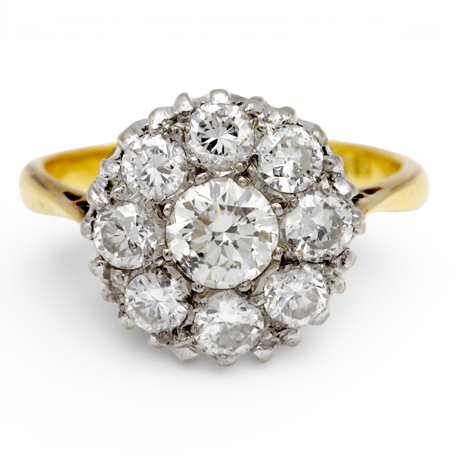 Vintage Diamond Cluster Ring