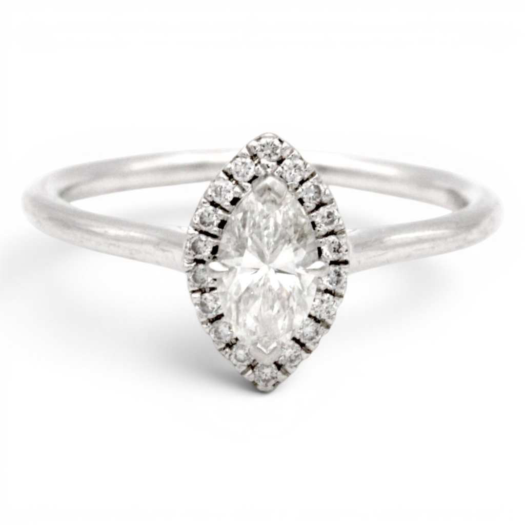 Marquise Cut Diamond Cluster Ring