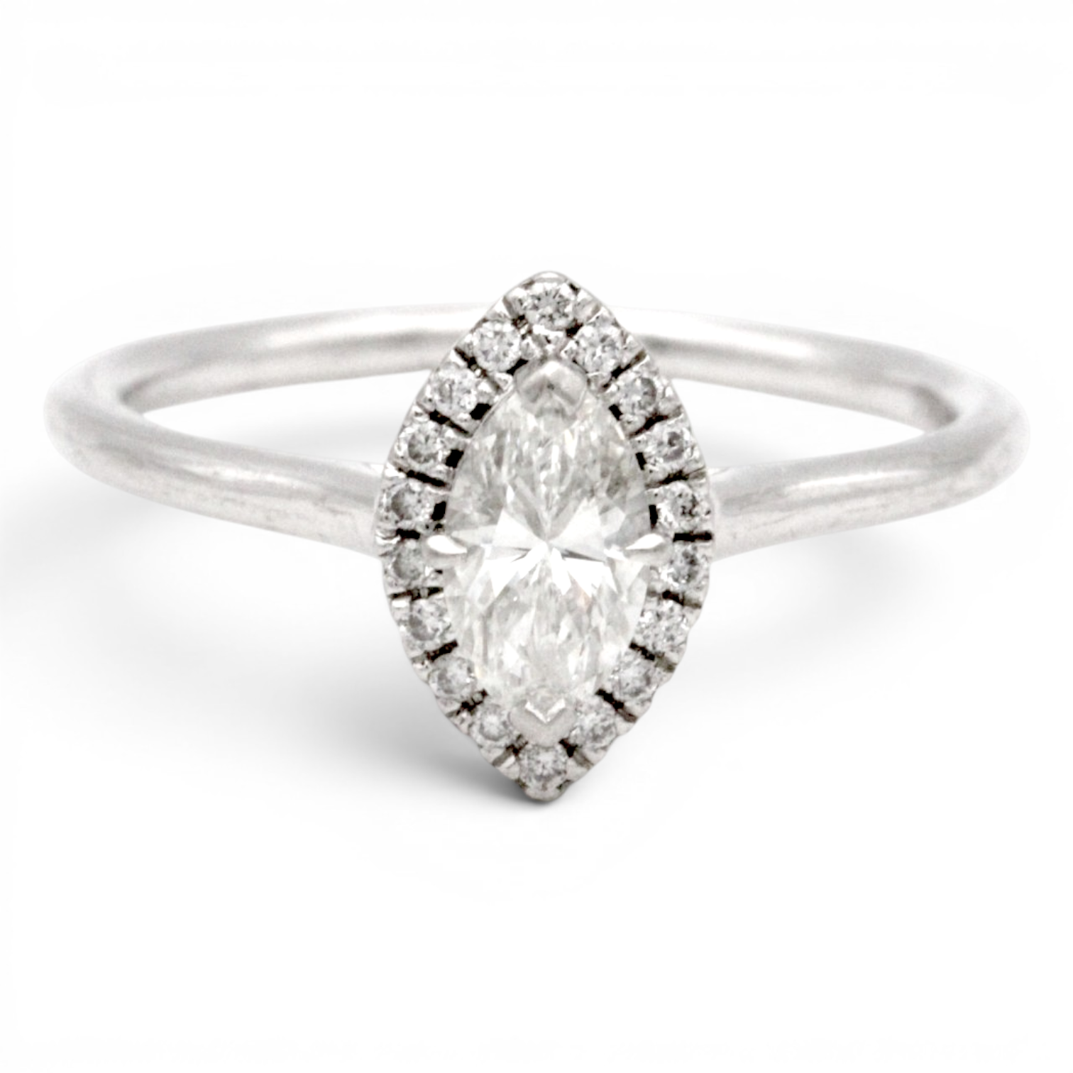 Marquise Cut Diamond Cluster Ring