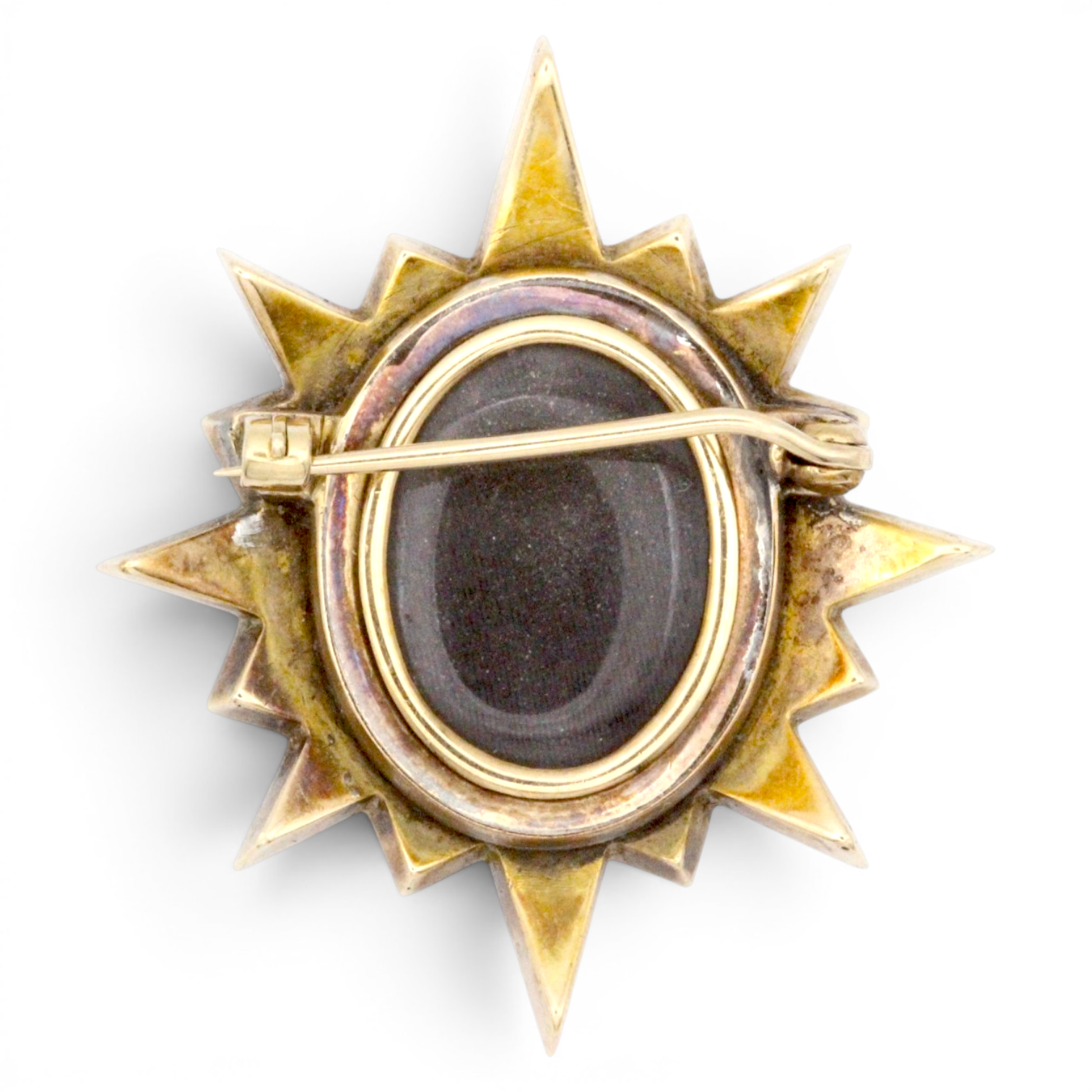Antique Victorian Pearl and Enamel Star Brooch - Image 2