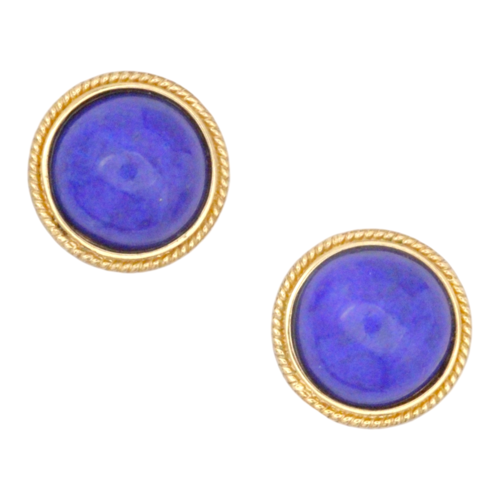 Pair of Lapis Lazuli Stud Earrings