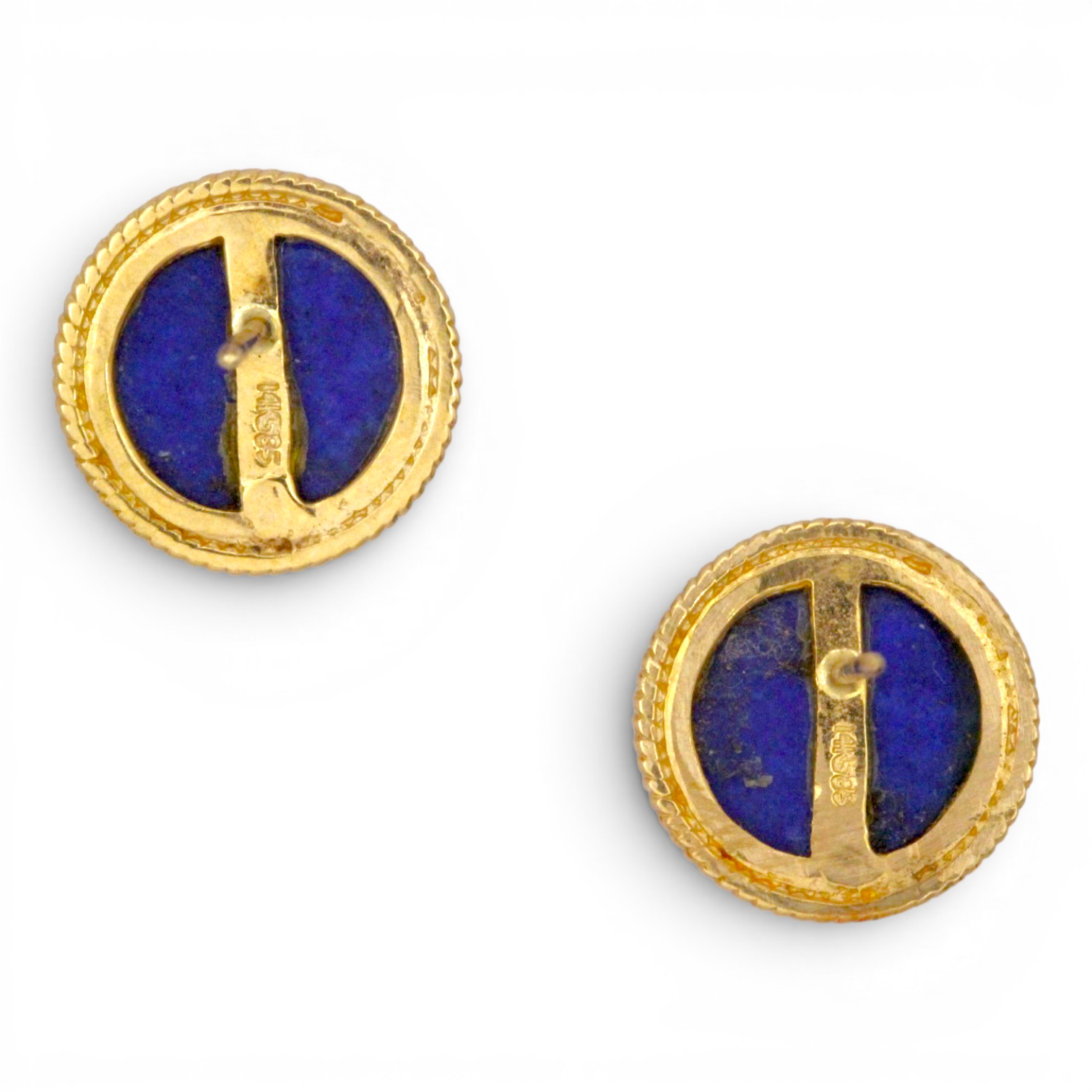 Pair of Lapis Lazuli Stud Earrings - Image 4