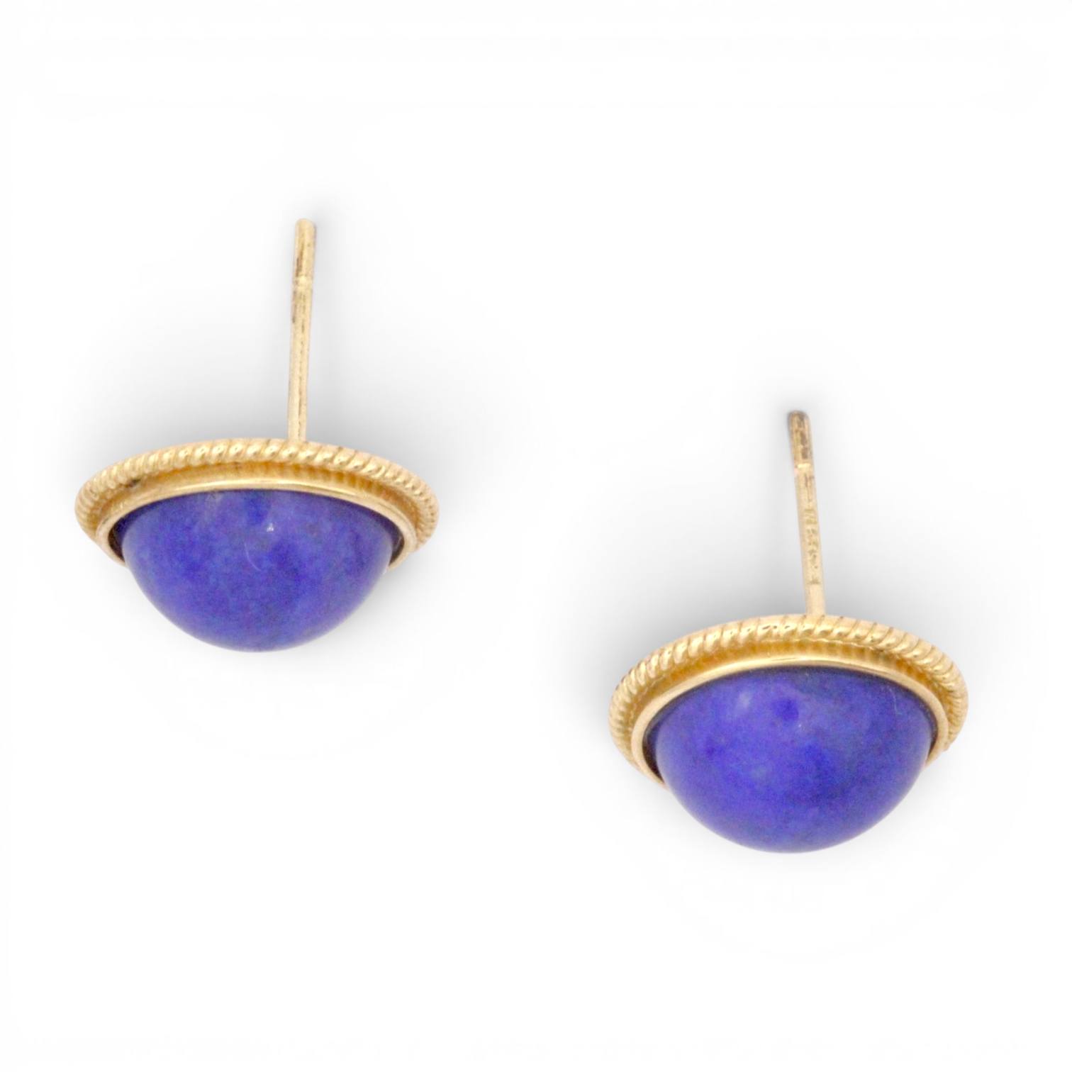 Pair of Lapis Lazuli Stud Earrings - Image 3