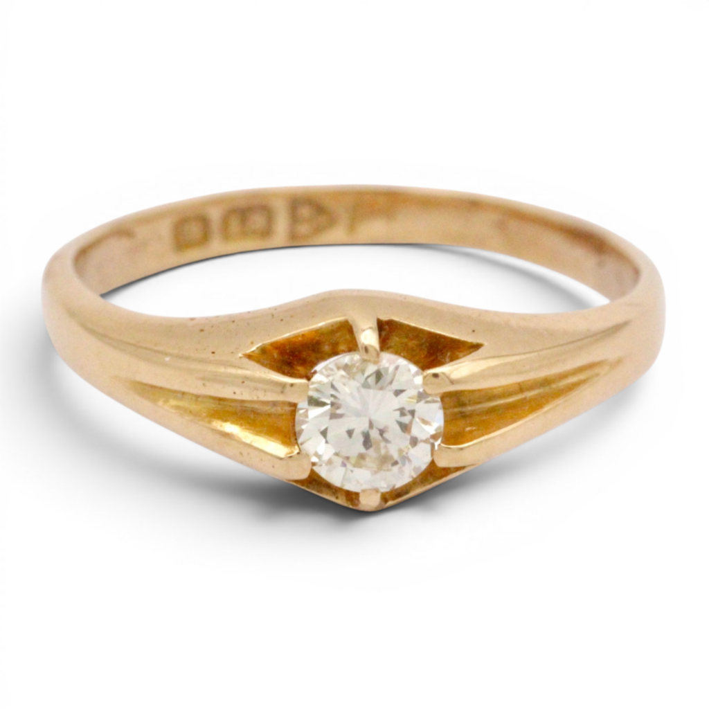 Antique Diamond Belcher Ring