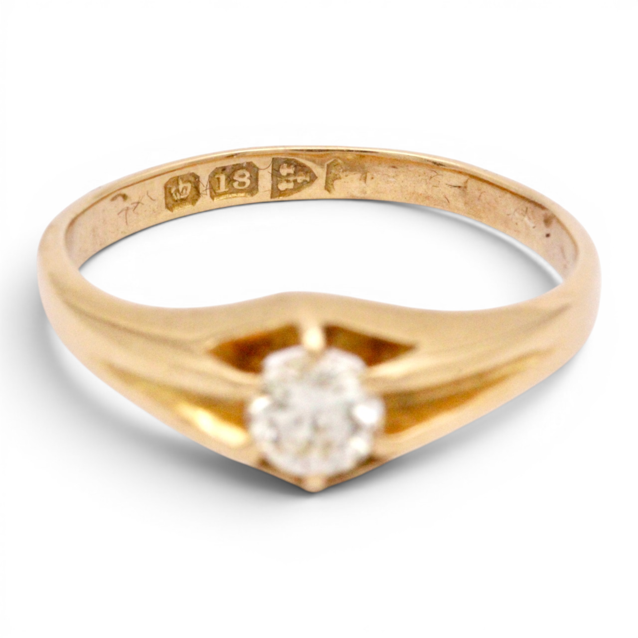 Antique Diamond Belcher Ring - Image 2