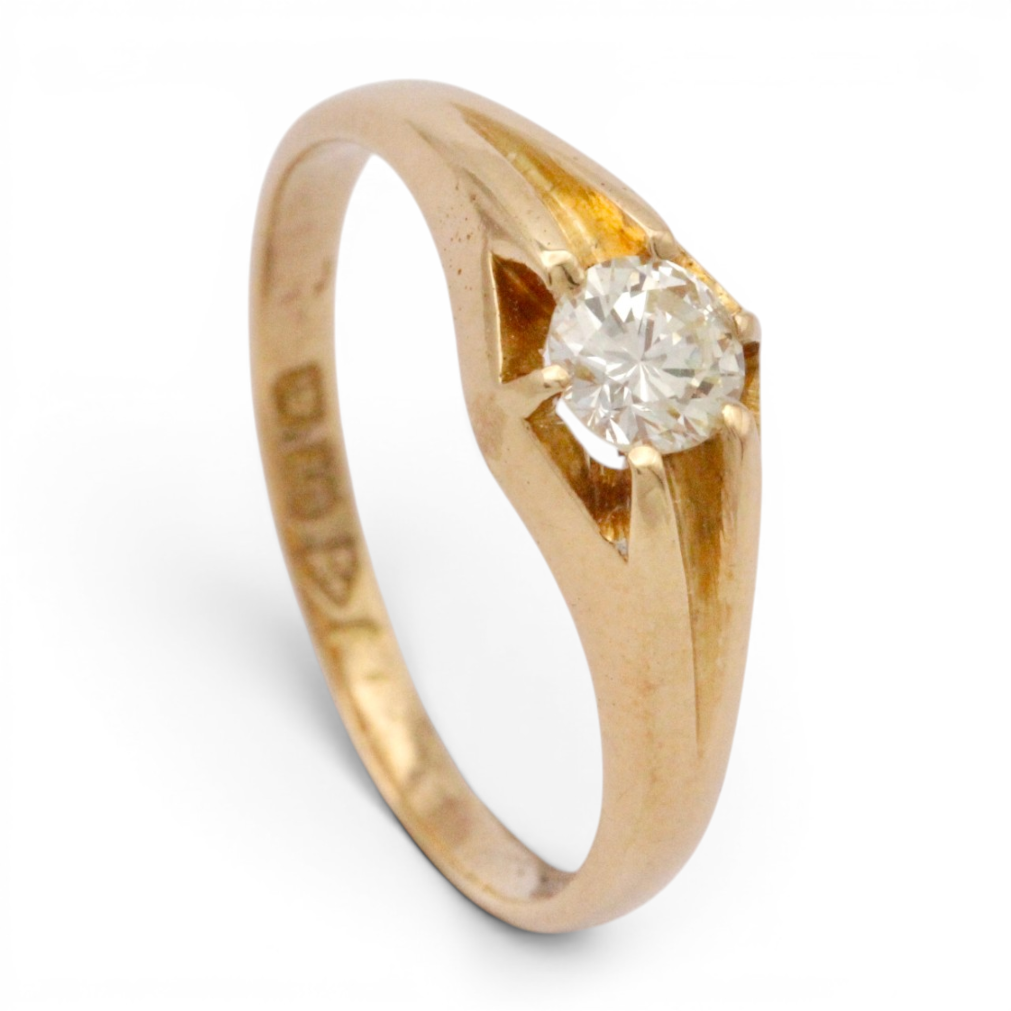 Antique Diamond Belcher Ring - Image 3