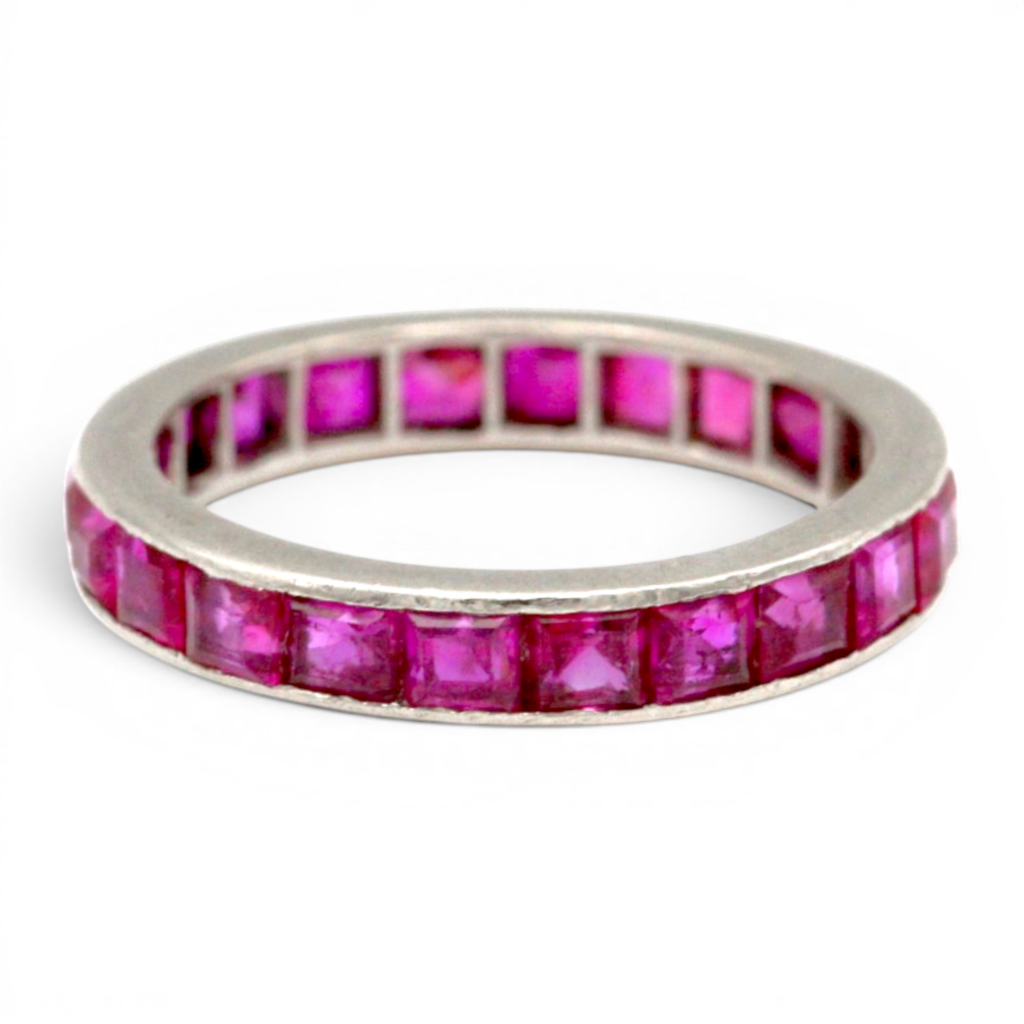 Vintage Ruby Eternity Ring